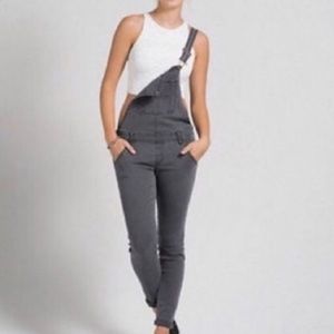 Hollister Gray Overalls XS